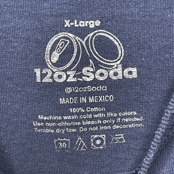 12 oz Soda Psychedelic Graphic Tee "Life Aint Nothing But A Dream" X-Large - Picture 3 of 5